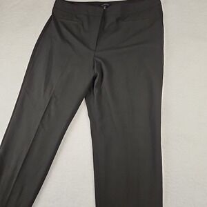 Talbots Heritage‎ Pants Women's Sz 16 Black Stretch Flat Front Career Workwear